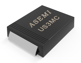 【US3M-SMC】US3MC/US3DC/US3GC/US3JC/US3MC ASEMI高效恢复二极管